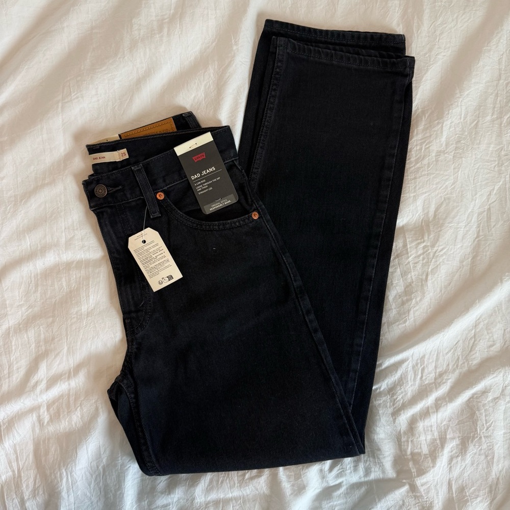 Levi's Black Straight Leg Women's Jeans dad jeans